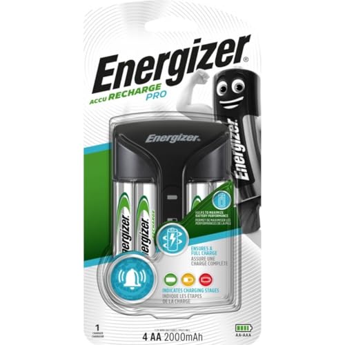 Energizer Carica Batterie Ricaricabili, Recharge Pro, Per Batterie Aa E Aaa 639837