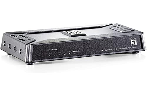 Level One Fsw-0508 Fast Ethernet Switch 5 Port 10/100Mbps Desktop/Pocket