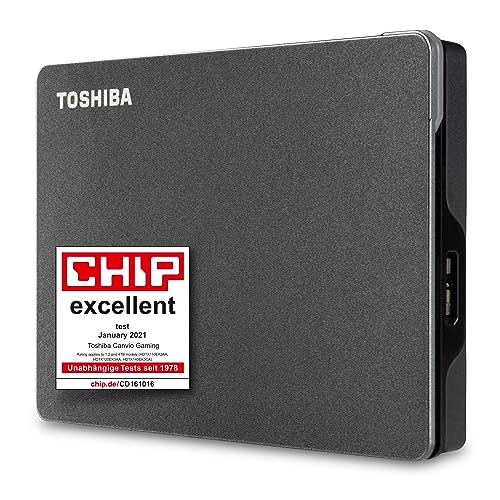 Toshiba 1Tb Canvio Gaming - Portable External Hard Drive Compatible With Most Playstation, Xbox And Pc Consoles, Usb 3.2. Gen 1 Technology, Black (Hdt