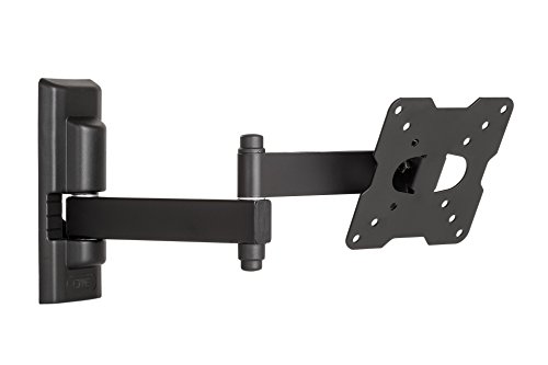 Meliconi Cme Edr100, Supporto Tv Parete Con Doppio Braccio, Supporto Tv Inclinabile, Staffa Per Tv A Schermo Piatto Da 14" A 25", Attacco Vesa 50-75-1