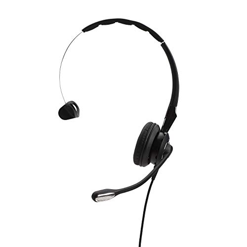 Jabra Biz 2400 Ii Quick Disconnect On-Ear Mono Headset - Noise-Cancelling And Corded Lightweight Headphone With Hd Voice And Soft Head Cushioning For