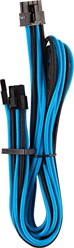 Corsair Cavi Protetti Singolarmente Con Guaina Pcie (Connettore Singolo) Type 4 Gen 4 Premium - Blu/Nero