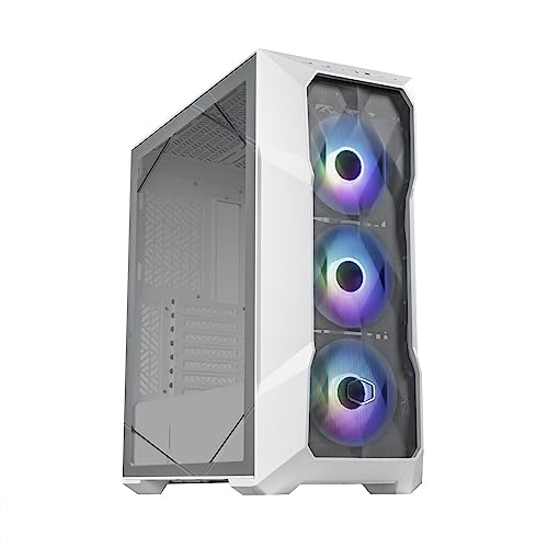Cooler Master Masterbox Td500 Mesh V2 - Case Per Pc Mid-Tower E-Atx Mesh Tassellato, 3 Ventole Argb 120Mm, Pannello Superiore Rimovibile, Lato In Vetr