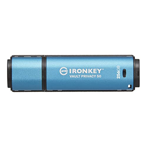 Kingston Ironkey Vault Privacy 50 Drive Usb Con Certificazione Fips 197 E Crittografia Xts-Aes A 256 Bit Per La Protezione Dei Dati - Ikvp50/256Gb
