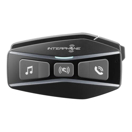 Interphone Ucom16 - Singolo - Interfono Tecnologia Mesh 2.0 E Bluetooth 5.0, Uso 24 Piloti, Distanza 1,6Km, Autonomia Fino A 15 Ore, Mp3, Gps, Imperme