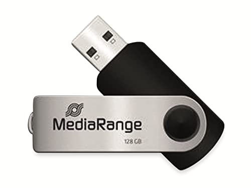 Mediarange 813006 Unità Flash Usb 2.0 128 Gb Nero/Argento Mr913