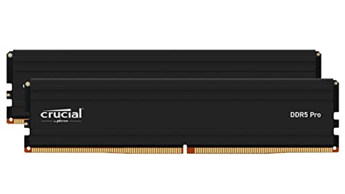 Crucial Pro Ram Ddr5 96Gb Kit (2X48Gb) 5600Mhz, Intel Xmp 3.0, Memoria Pc Ram - Cp2K48G56C46U5