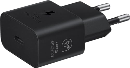 Samsung Ep-T2510N Caricatore Originale Da 25W, Porta Usb-C (Senza Cavo), Nero