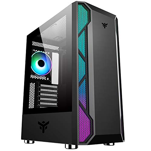 Itek Case Itek Vertibra X210 - Gaming Middle Tower, 12Cm Argb Fan, 2Xusb3, Side Panel Temp Glass