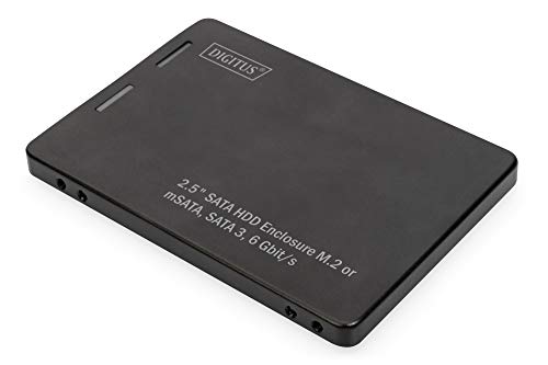 Digitus Adattatore Disco Rigido Sata Da 2,5" Per Ssd M.2 O Msata - Modulo M.2 Tipo 2280, 2260, 2242, 2230 - Msata Fullsize - Sata Iii - 6 Gbit/S - 520