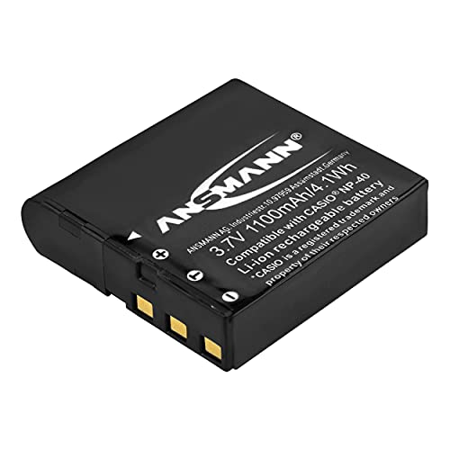 Ansmann 5022303/05 A-Cas Np 40 Batteria Li-Ion Digicam 3,7V/1200Mah Per Fotocamere Digitali Casio