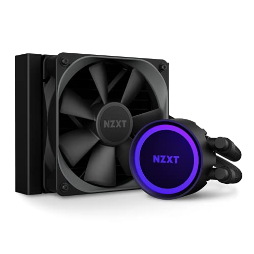 Nzxt Kraken 120 - Rl-Kr120-B1 - Aio Rgb Cpu Liquid Cooler - Quiet And Effective - Quiet Operation - Ring Rgb Led - Aer P 120Mm Radiator Fan (Included)