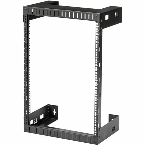 Startech.Com Armadio Rack A Muro 15U 19" - Server Rack A Telaio Aperto A 2 Montanti Con Profondità Di Montaggio Di 30Cm, Armadio Di Rete Per Apparecch