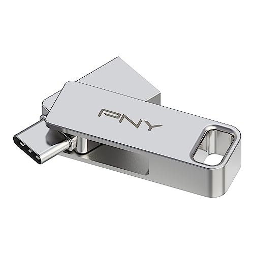 Pny 64Gb Duo Link Usb 3.2 Type-C Dual Flash Drive Per Dispositivi Android E Computer - Memoria Mobile Esterna Per Foto, Video E Altro - 200Mb/S
