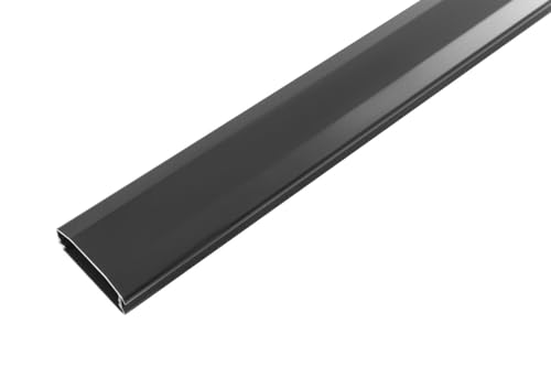Vivolink Aluminum Cable Cover Black, 110X6X2Cm, W128609813 (110X6X2Cm)