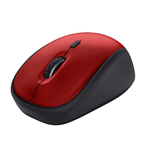 Trust Yvi+ Mouse Wireless Silenzioso Con Design Sostenibile, 800-1600 Dpi, Per Mano Sinistra E Destra, Microricevitore Usb, Mouse Senza Fili Compatto