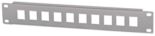 Intellinet 714969 - Pannello Patch A 10 Porte, 1 U, 25,4 Cm (10"), Colore: Grigio