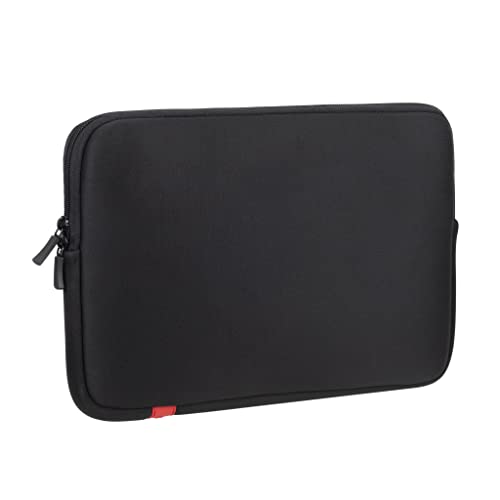 Rivacase® Custodia Per Laptop Fino A 13,3 Pollici, Impermeabile E Ultraleggero Per Notebook – Borsa Compatta Per Donne E Uomini (Nero)