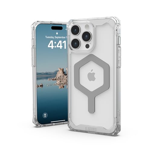 Urban Armor Gear Plyo Custodia Compatibile Con Apple Iphone 15 Pro Max [Ricarica Wireless/Carica Magnetica Compatibile, Angoli Morbidi, Bordo Rialzato