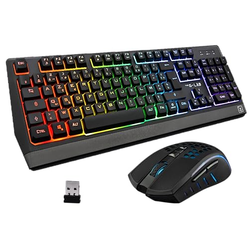 The G-Lab Pack Clavier - Souris Sans Fil Combo Tungsten (Noir)