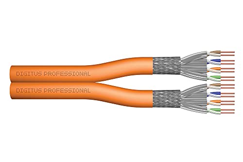 Assmann Electronic Dk-1743-Vh-D-1 Cavo Di Rete 100 M Cat7 S/Ftp (S-Stp) Arancione, Duplex - Lszh-3 - Dca, Cat-7 - S-Ftp - 100M