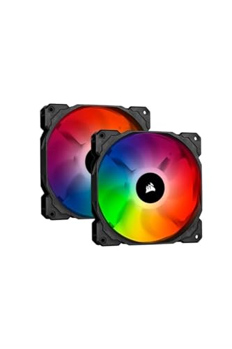 Corsair Icue Sp140 Rgb Pro, Ventola Silenziosa Da 140Mm Con Led Rgb, E Flusso D’Aria Elevato, Confezione Doppia, Nero