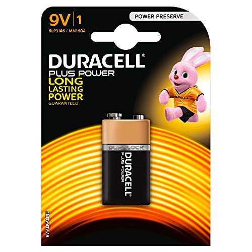Duracell 2 X Plus Power 9 V Mn1604 - Blocco Elettronico Alcalino 6Lp3146 Transistor