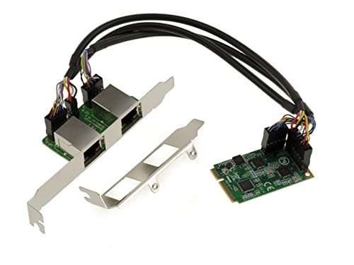 Kalea-Informatique Scheda Mini Pcie Minipcie 2 Porte 2,5 Gigabit Rj45 Lan Ethernet 10 100 1000 1G 2,5G. Dual Chipset Realtek Rtl8125