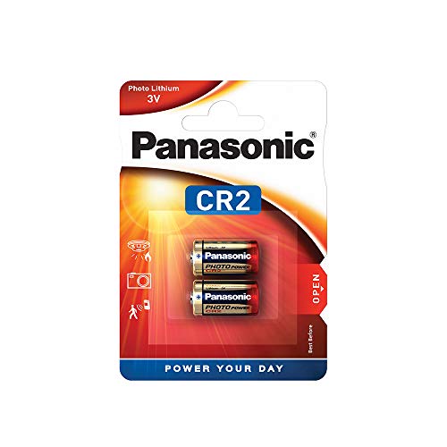 Panasonic Cr2 Batteria Al Litio Cilindrica Per Dispositivi Leggeri Con Elevato Fabbisogno Energetico Come Rilevatori Di Fumo, Sistemi Di Allarme, Proi