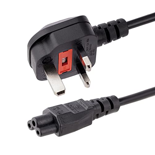Startech.Com Cavo Di Alimentazione Per Notebook Da 1 M; Cavo Elettrico Da Bs 1363 Uk A C5 2,5A-250V, 18Awg, Cavo Alimentazione Ac Di Ricambio Per Stam