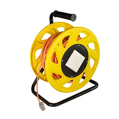 Logilink Cq3060S Avvolgicavo Per Cavo Di Rete Con Prese 6 A Stp Rj45 Keystone 90M / Cat7A