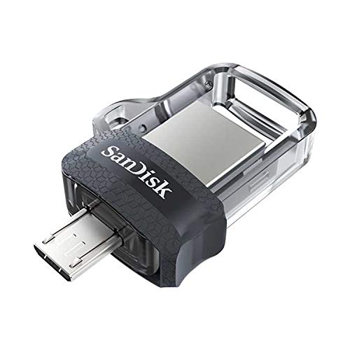 Sandisk Ultra 256Gb Dual Drive M3.0 Dongle For Mobile Devices Up To 130 Mb/S, Connettore Micro-Usb Da Un Lato E Connettore Usb 3.0 Dall'Altro