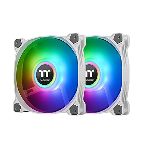 Thermaltake Pure Duo 12 Argb Sync Rator Fan (2-Fan Pack)-White