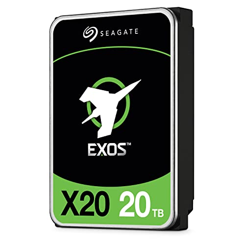Seagate Exos X20 20Tb, Disco Rigido Sas 12Gb/S Da 3,5 Pollici, 7200 Rpm, 2,5M Mtbf, 512E E 4Kn Fastformat, Bassa Latenza Con Cache Avanzata (St20000Nm
