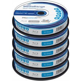 Bluray Mediarange 25Gb 10Pcs Bd-R Spindel Injekt Prin. 6X