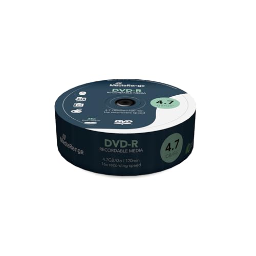 Mediarange Mr403 Confezione Dvd-R, Argento