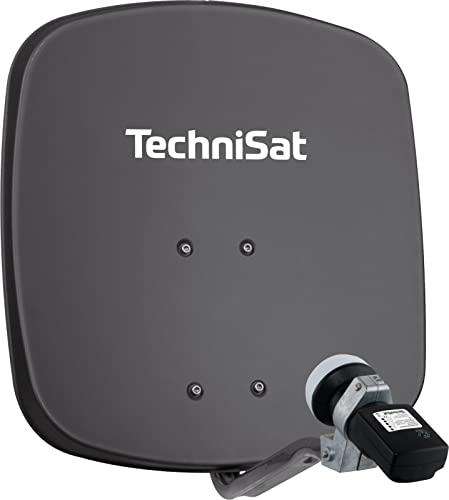 Technisat Digidish 45 - Antenna Parabolica Per 1 Partecipante (Piccola Antenna Parabolica Di 45 Cm - Set Completo Con Supporto A Muro E Cercatore Di S