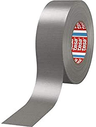 Tesa 04688-00047-00 - Adesivo Nastro In Tessuto Plastificato 50Mm X 25Mm - Grigio Nastro Adesivo