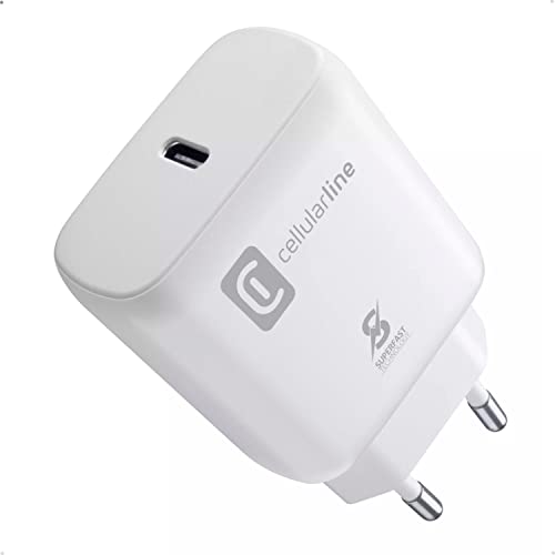 Cellularline | Caricatore Di Rete | Super Fast Charge Pd 25W - Carica Dispositivi Samsung Compatibili Con Porta Usb-C Alla Massima Velocità.