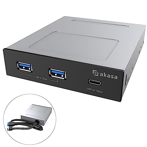 Akasa Ak-Icr-36 Usb 3.2 Gen 2 Typ C Panel - Schwarz