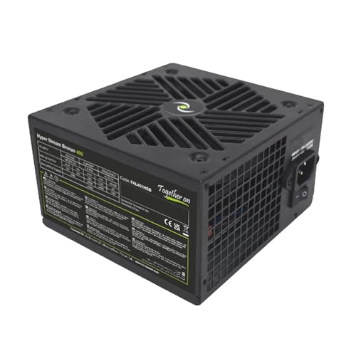 Tecnoware Alimentatore Atx Hyper Stream Bronze 400W Per Pc, Ventola Silenziosa 12 Cm, 1 Connettore 24 Poli, 1 Connettore 12 V 4+4 Poli, 1 Connettore 6