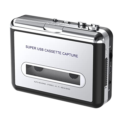 Digitnow! - Lettore Di Audiocassette Portatile, Converte Le Cassette In Mp3/Cd Tramite Usb