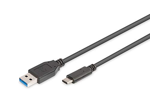 Digitus Cavo Di Collegamento Usb 3.2 Gen1-1,0 M - Da Usb A (M) A Usb C (M) - 5 Gbit/S - Cavo Di Collegamento - Nero