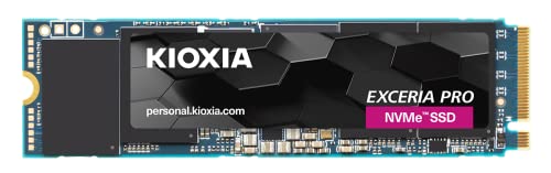 Kioxia Exceria Pro Nvme Ssd, M.2 2280 Form Factor, 2Tb, 7300Mb/S, 800,000 Iops, Pci Express 4.0 Technology