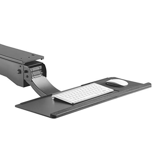 Maclean Brackets Mc-795 Piattaforma Supporto Tastiera Regolabile Addatto Per Il Lavoro Al Computer In Piedi/In Posizione Seduta