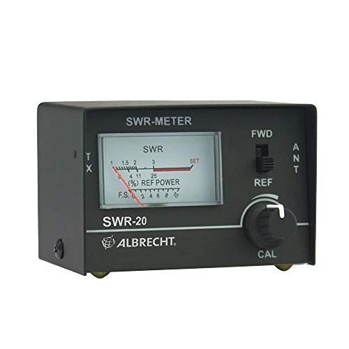 Albrecht Wattmetro Rosmetro Swr 20 Per Misurazione Taratura Antenna, Intervallo Di Frequenza 3.5 - 50 Mhz, Ros 1:1 - 1:10, Impendenza 50 Ohm, Dimensio