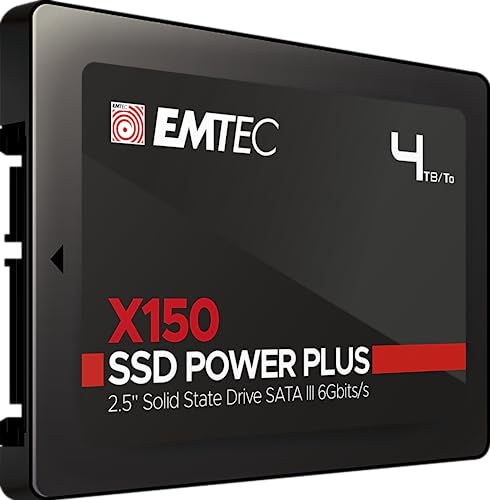 Emtec Ecssd4Tx150 Ssd Interno 2.5'' - Hard Disk Ssd Interno - Sata X150 Power Plus 3D Nand 4Tb