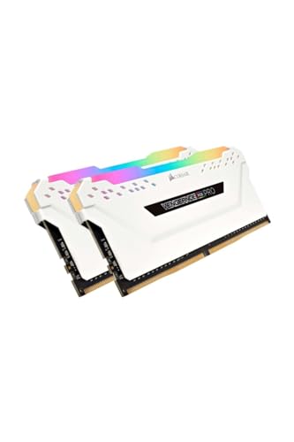 Corsair Vengeance Rgb Pro 16 Gb (2X8 Gb) Ddr4 3200Mhz C16 Xmp 2.0 Kit Di Memoria Illuminato Rgb Led Entusiasta, Bianca
