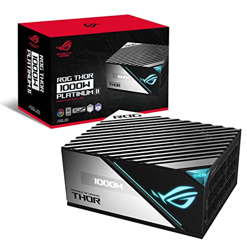 Power Supply|Asus|1000 Watts|Efficiency 80 Plus Platinium|Pfc Active|Rog-Thor-1000P2-Gaming