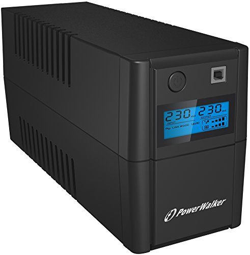 Powerwalker Vi 850Se Lcd / Iec (Ups) 850 Va 4 Ac Ac Interactive Line - Alimentazione Continua, (Ups) (850 Va, 480 W, 170 V, 280 V, 230 V), Nero